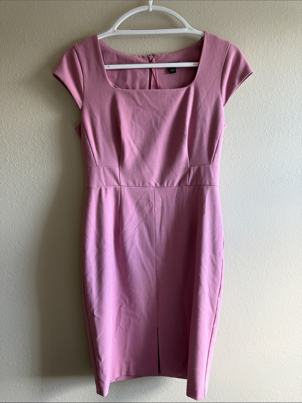 Ann Taylor Rose-Pink Cap Sleeve Sheath Dress Size 2